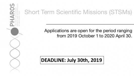 PHAROS Open Call for Short Term Scientific Missions (STSMs)