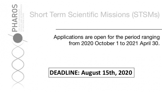 PHAROS Open Call for Short Term Scientific Missions (STSMs)